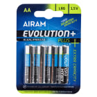 Airam - Batteri Evo Plus LR6 AA 1,5V 4-pack