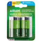 Airam - Batteri Green power LR20 D 1,5V 2-pack