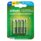 Airam - Batteri Green power LR03 AAA 1,5V 4-pack
