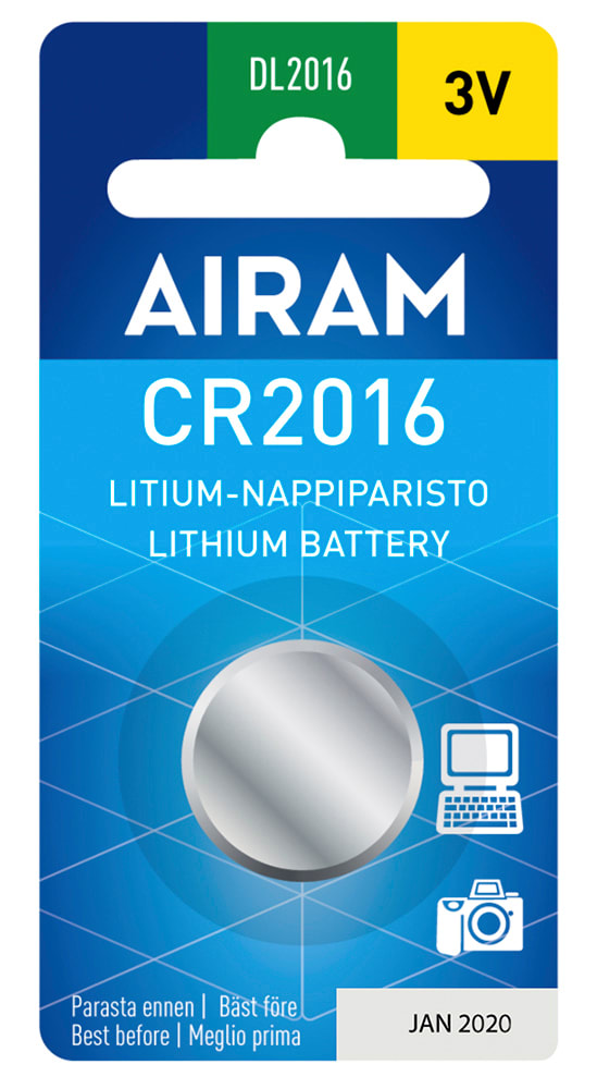 Airam - Batteri CR2016 3V