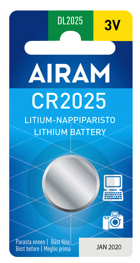 Airam - Batteri CR2025 3V