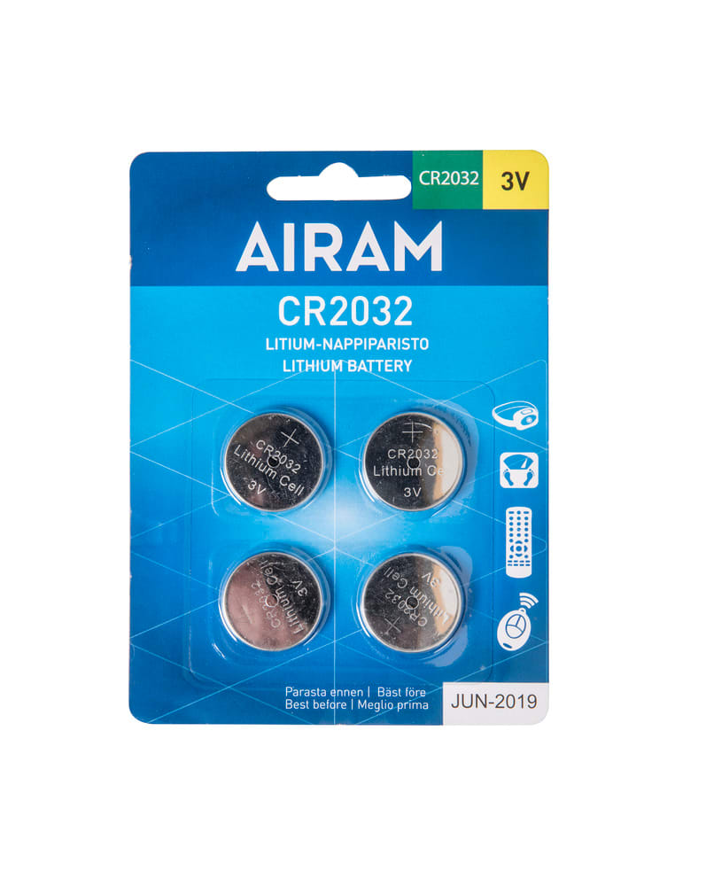 Airam - Batteri CR2032 3V 4-pack