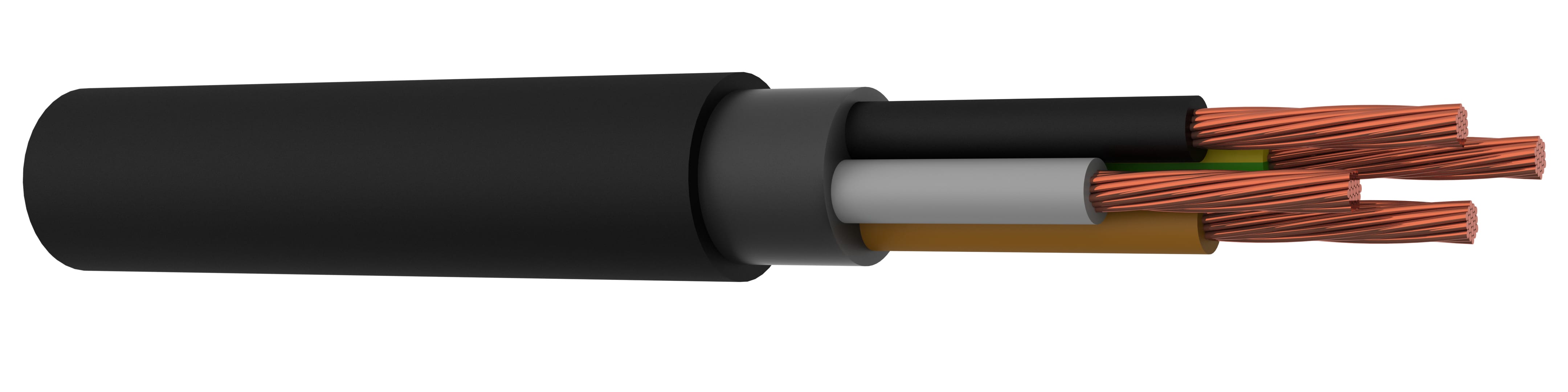 NEK Kabel - TFXP MR FLEX  4G10 mm² 0.6/1KV RV-K sort
