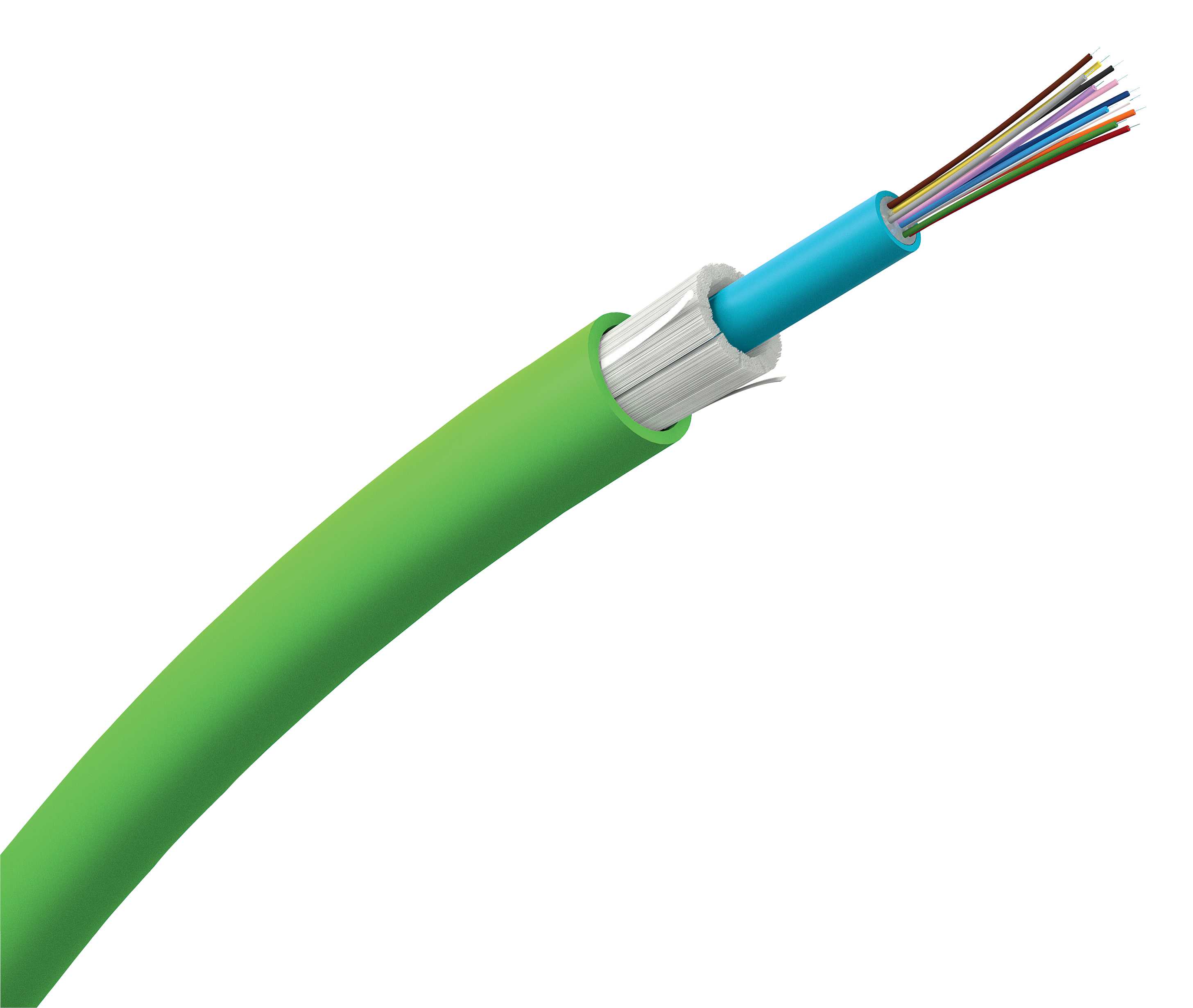 Schneider Electric - Actassi FL-C Fiberoptisk kabel OS2 9/125µm loose tube 12 fiber cut Euroclass D