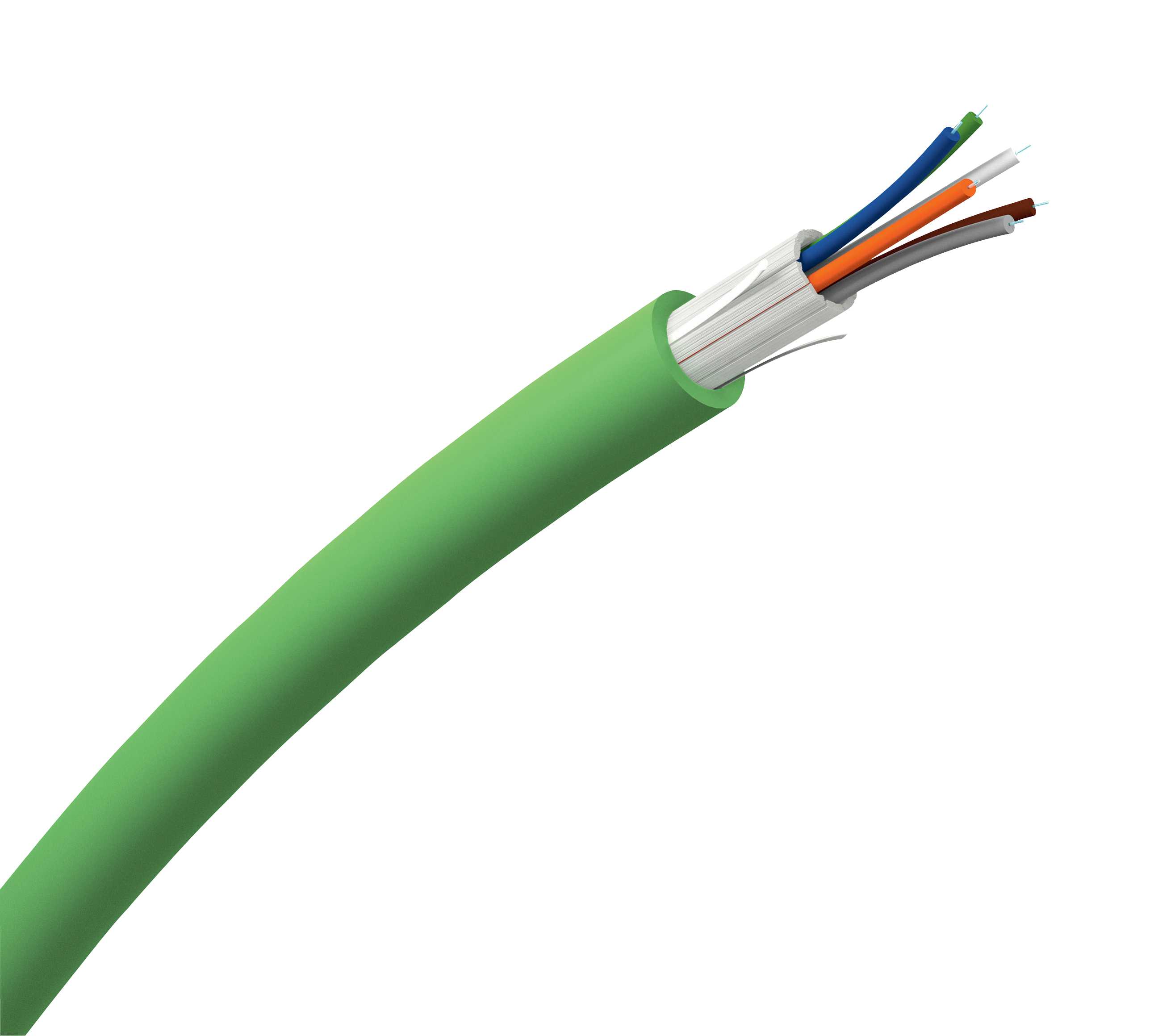 Schneider Electric - Actassi FL-C Fiberoptisk kabel OM4 50/125µm tight buff 6 fiber cut Euroclass D