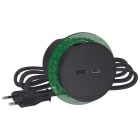 Schneider Electric - Nedfellbar bordenhet XS - USB-A/C 3,1A uttak - Antrasitt - Europlug Kabel 2m