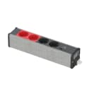Schneider Electric - Modulær enhet - 2 hvit og 2 rød stikkontakt uttak + USB Type A og C - Antr/Grå