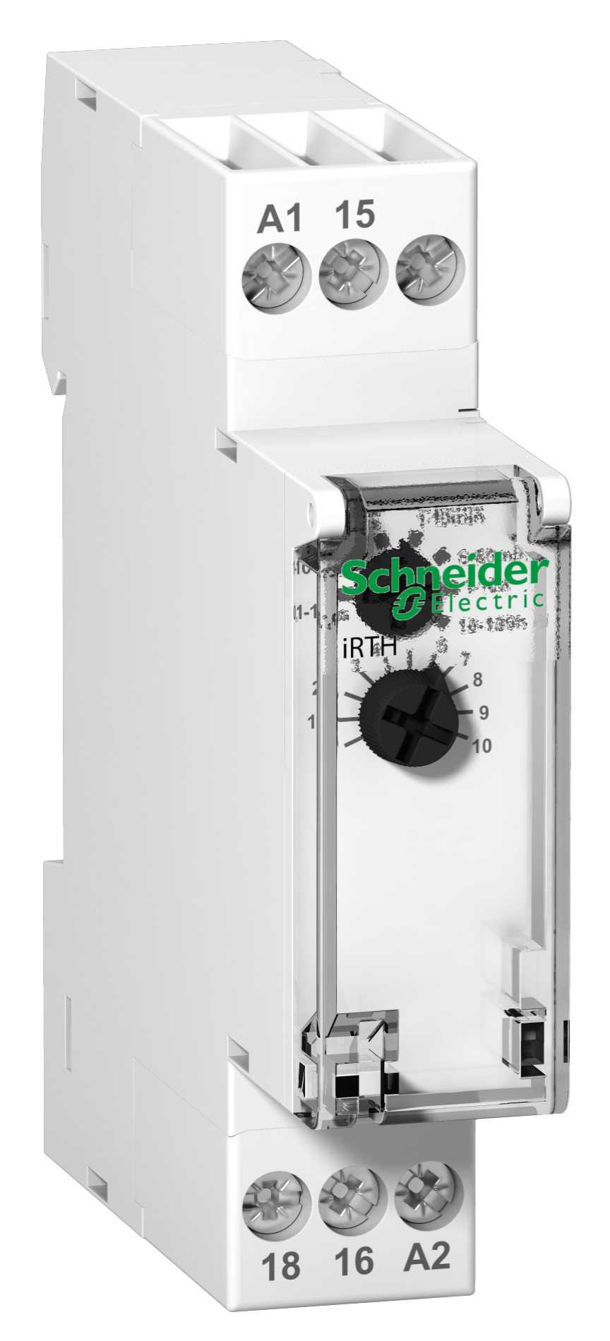 Schneider Electric - iRTH - tidsrelé - forsinket utkobling - 1C/O- Uc 24-240 VAC / 24 VDC