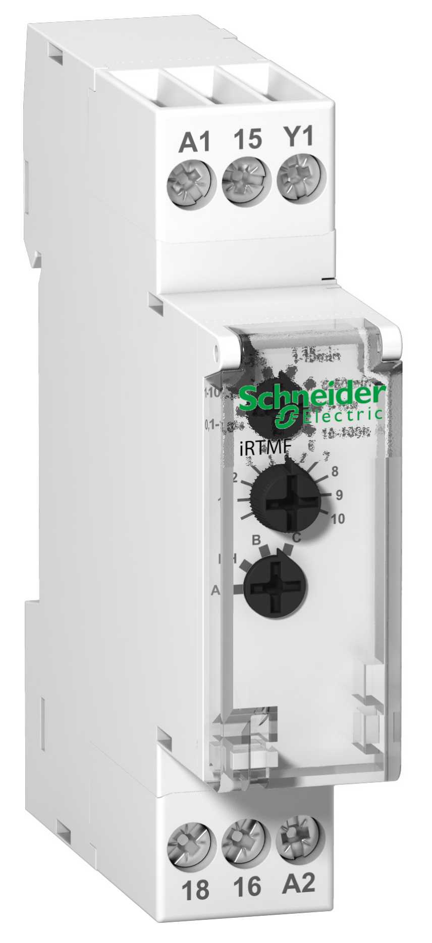 Schneider Electric - iRTMF - tidsrelé multifunksjon - 1 OC - 12-240 VAC/DC