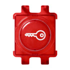 Schneider Electric - Renova - Knapp med nøkkelsymbol Rød