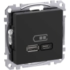Schneider Electric - Exxact USB A+C uttak 45W Antr