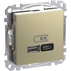 Schneider Electric - Exxact USB A+C uttak 45W Meta