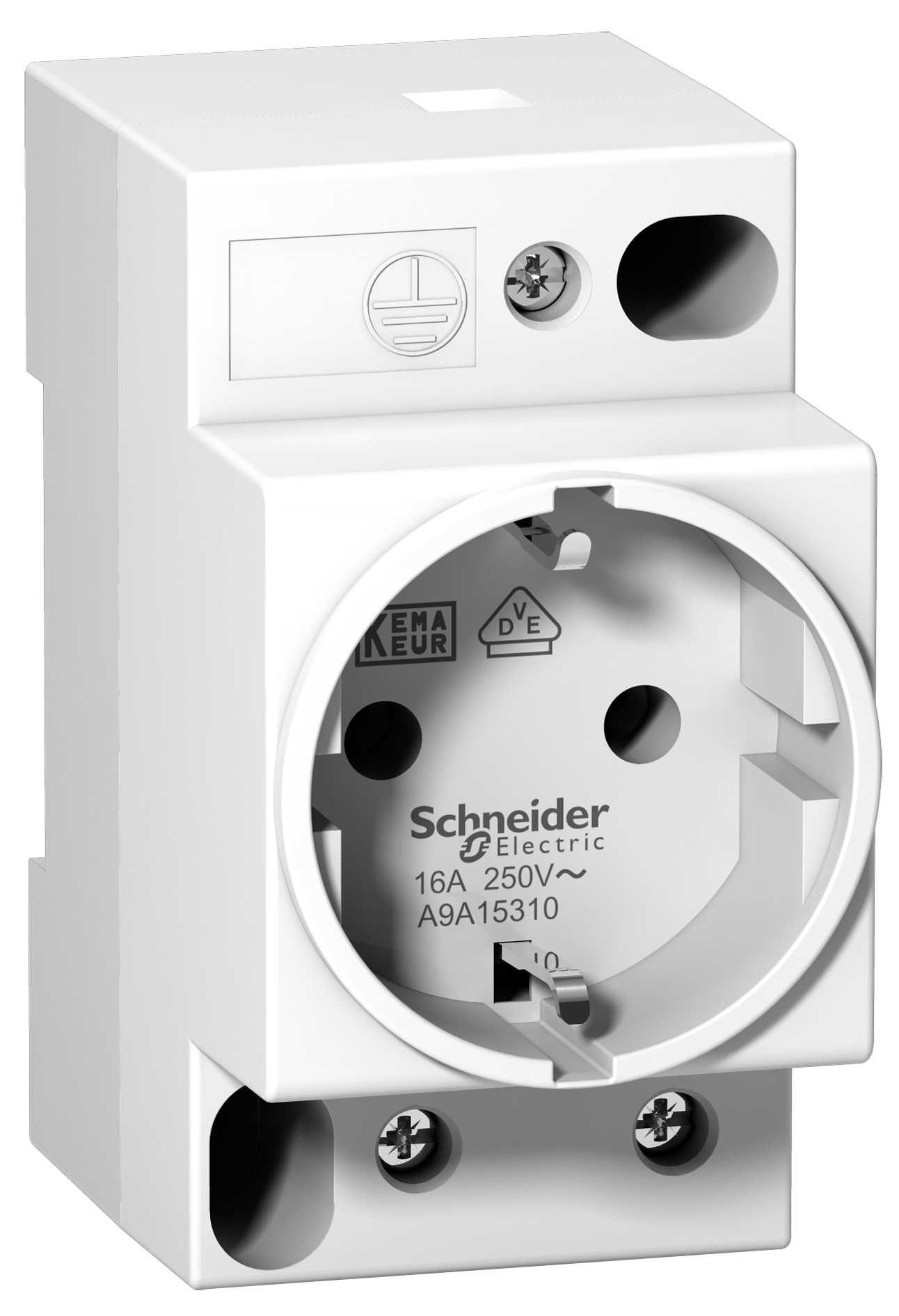 Schneider Electric - iPC - modulær stikkontakt - for DIN-skinne