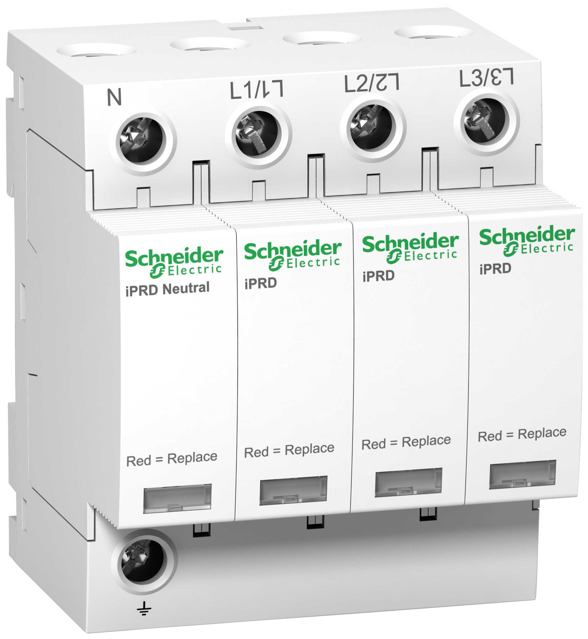 Schneider Electric - iPRD8r modulært overspenningsvern - 3P + N - 350 V - med fjernoverføring