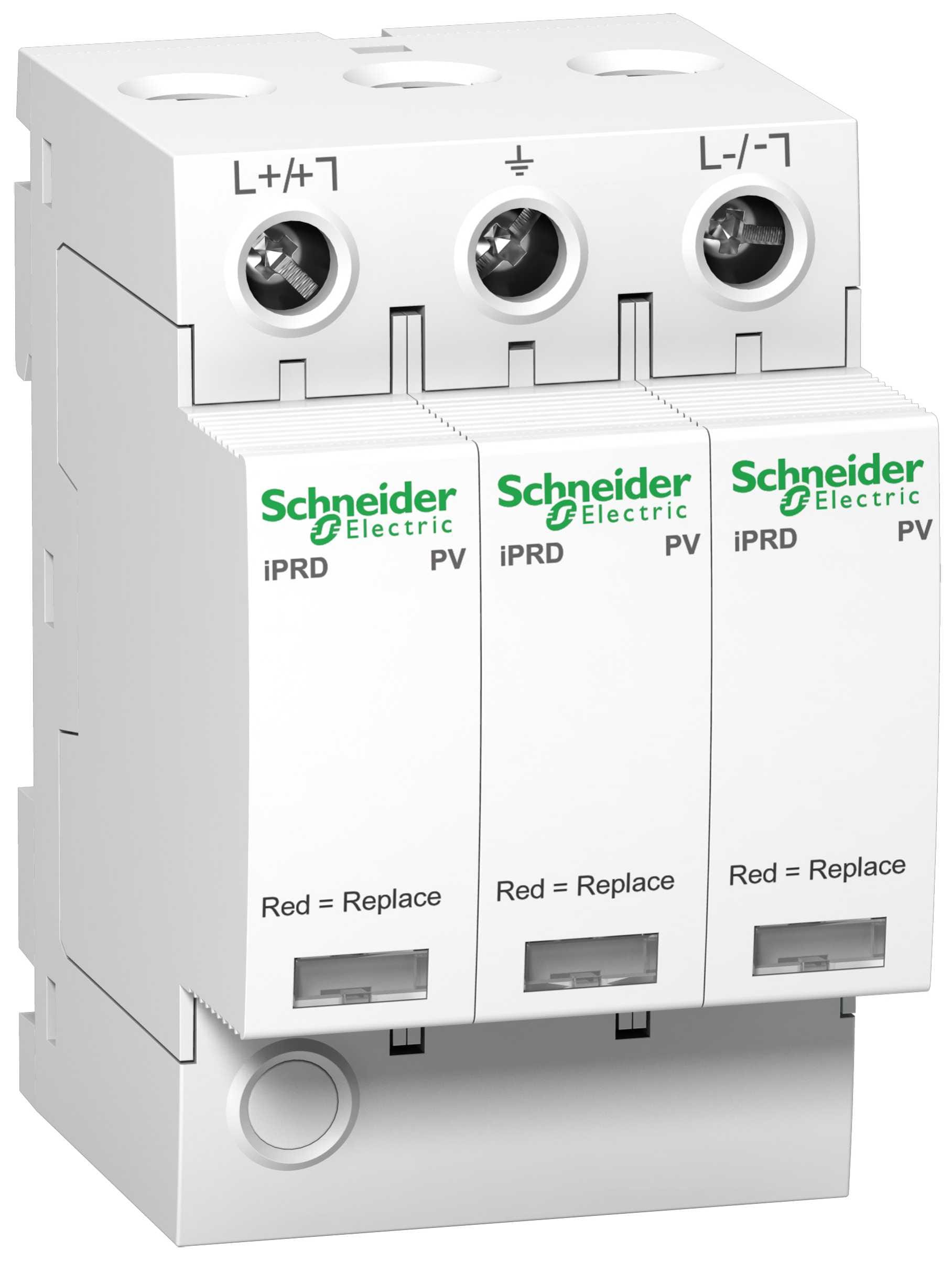 Schneider Electric - iPRD-DC 40r 800PV modulært overspenningsvern - 2P - 840VDC - med fjernoverføring