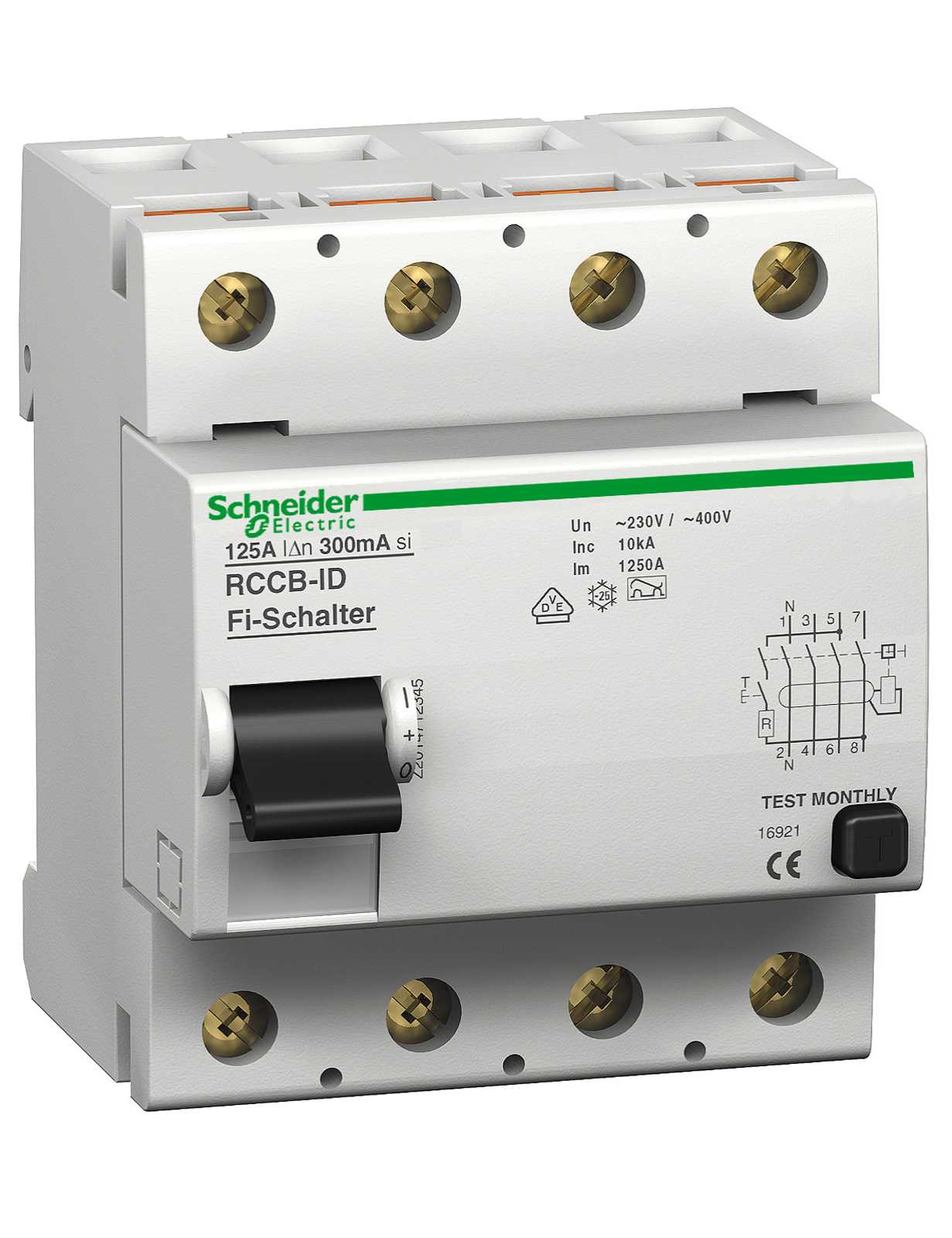 Schneider Electric - 16766 ID J.feilbr. 125/4 500mA B kl