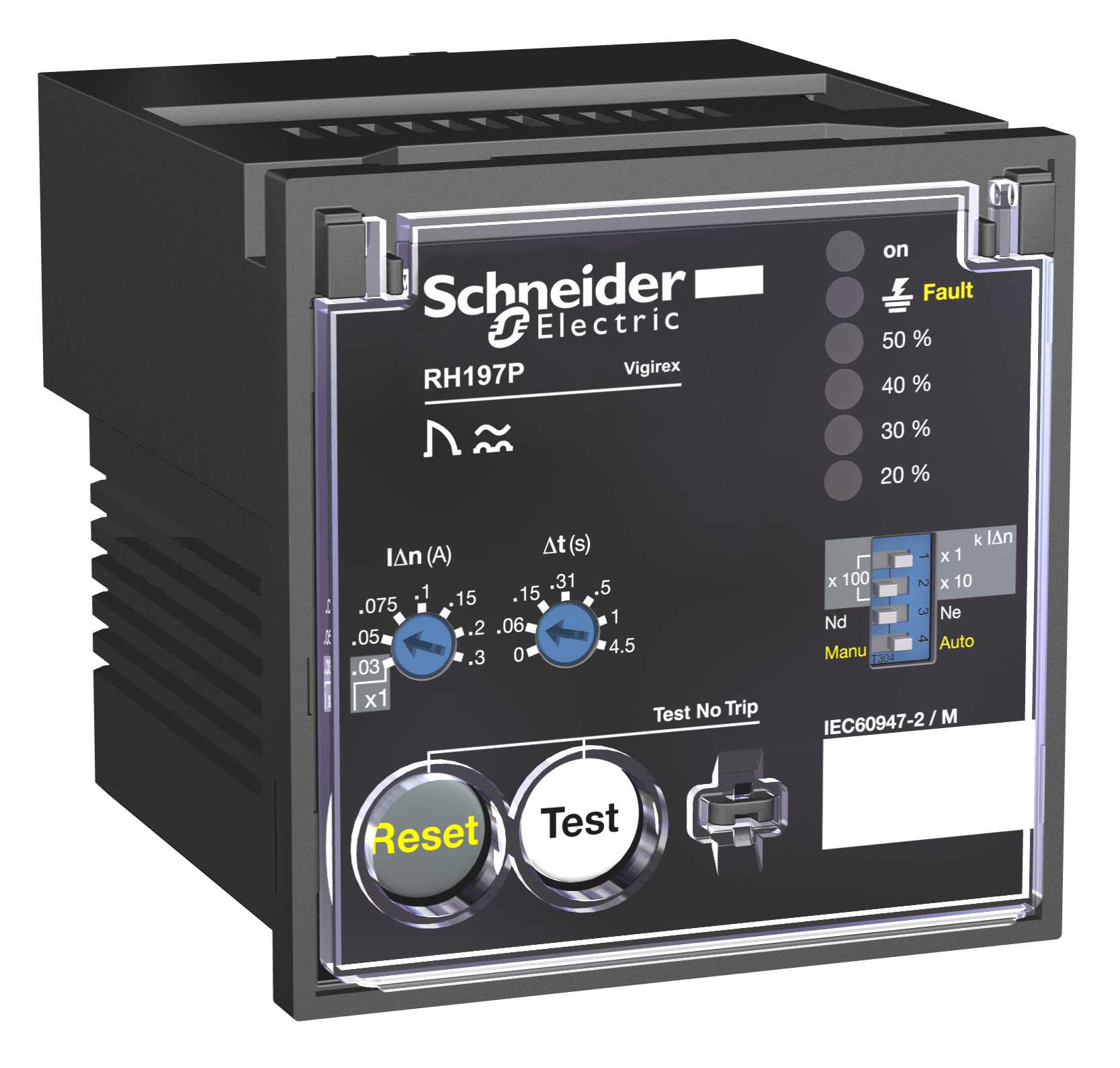 Schneider Electric - Jordfeilrele RH197P 24-130VDC/48VAC