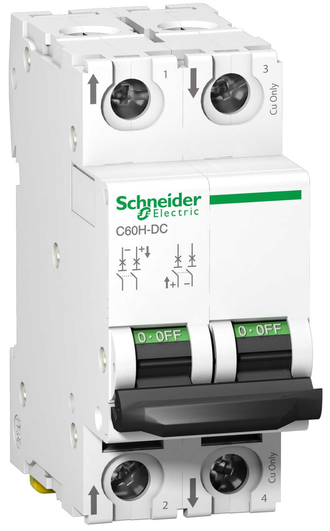 Schneider Electric - Automatsikring C60H-DC 63A 2P/C