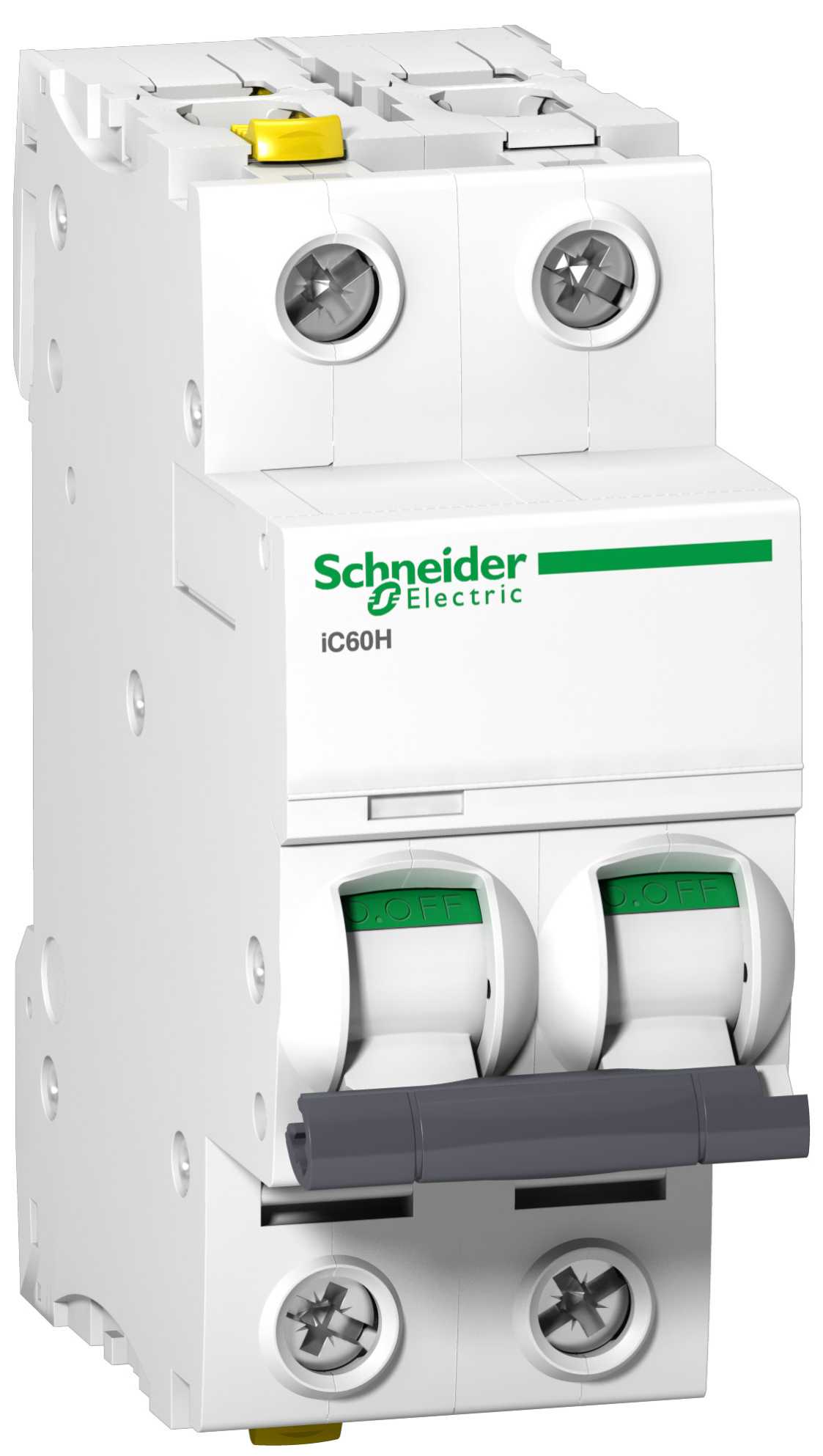 Schneider Electric - iC60H - Automatsikring - 2P - 4A - C-kurve - I2=1,45