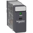 Schneider Electric - RXG pluggrelé med innebygget LED og 1 C/O kontakt på 10A og 230 VAC forsyning