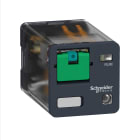 Schneider Electric - Zelio Relé RUM 3 C/O kontakter / 10 A Rundstift eller faston plugger. 24VDC