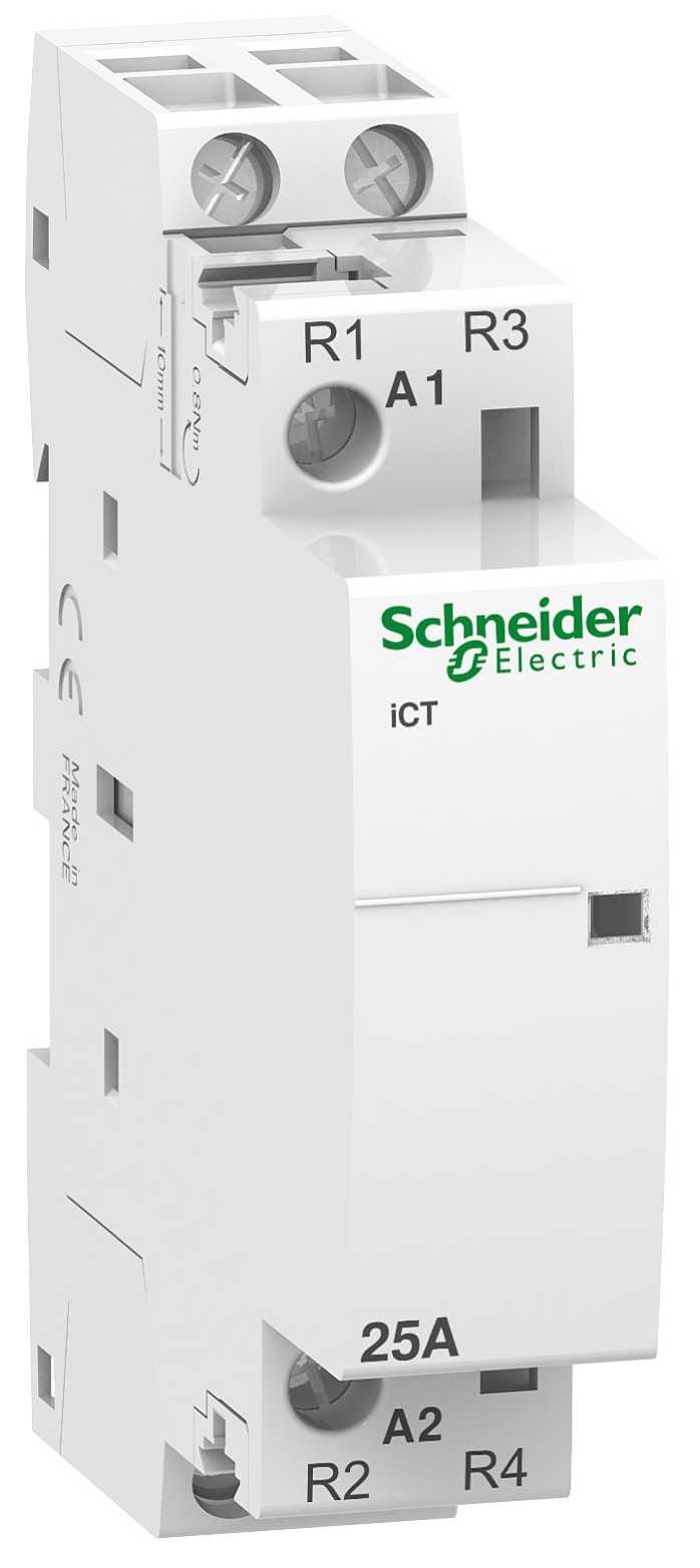 Schneider Electric - iCT - Modulær kontaktor - 25A - 2NC - 230...240 V 50Hz