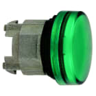 Schneider Electric - Signallampehode i metall for BA9s med linse i grønn farge
