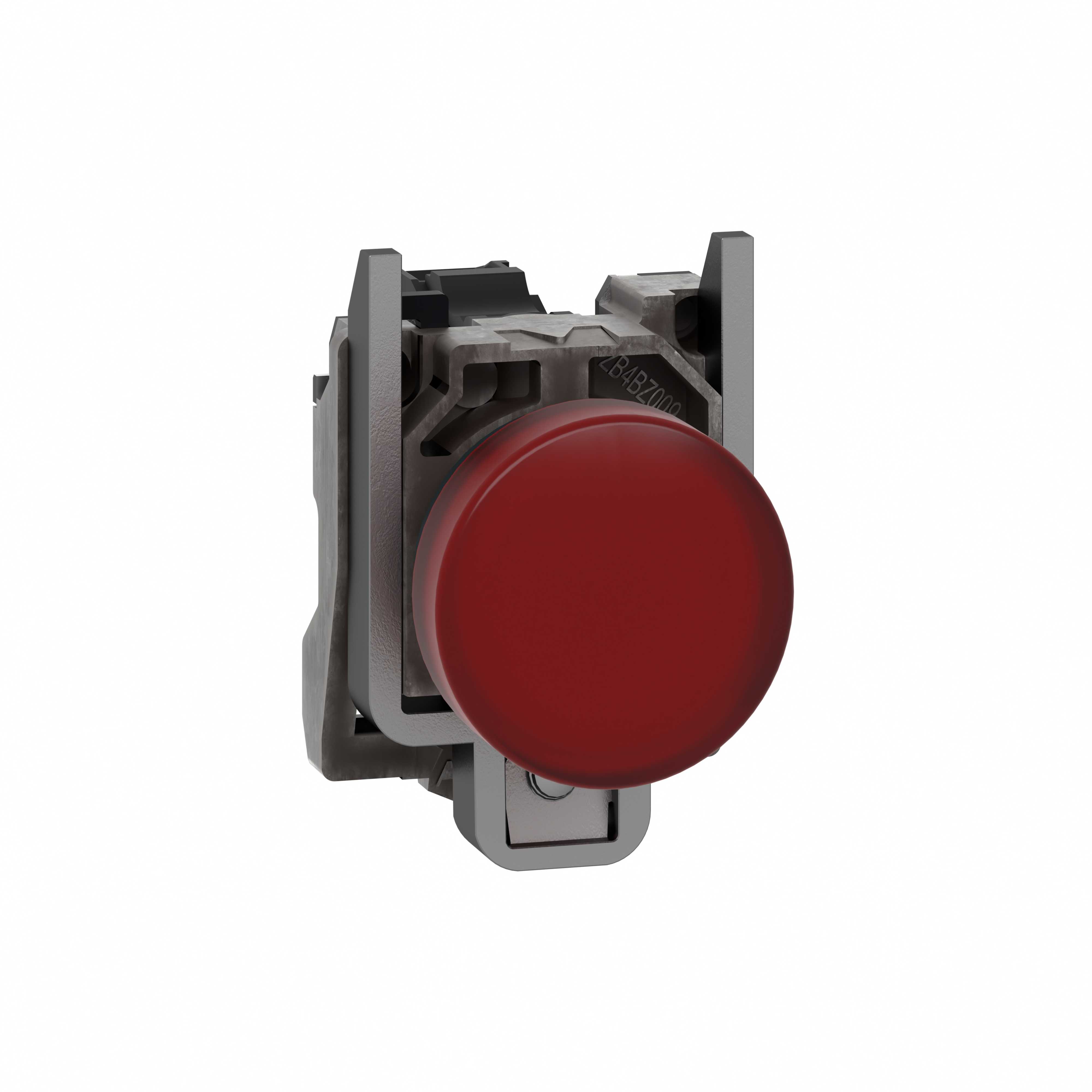 Schneider Electric - Signallampe komplett med LED i rød farge og 24VAC/DC forsyning