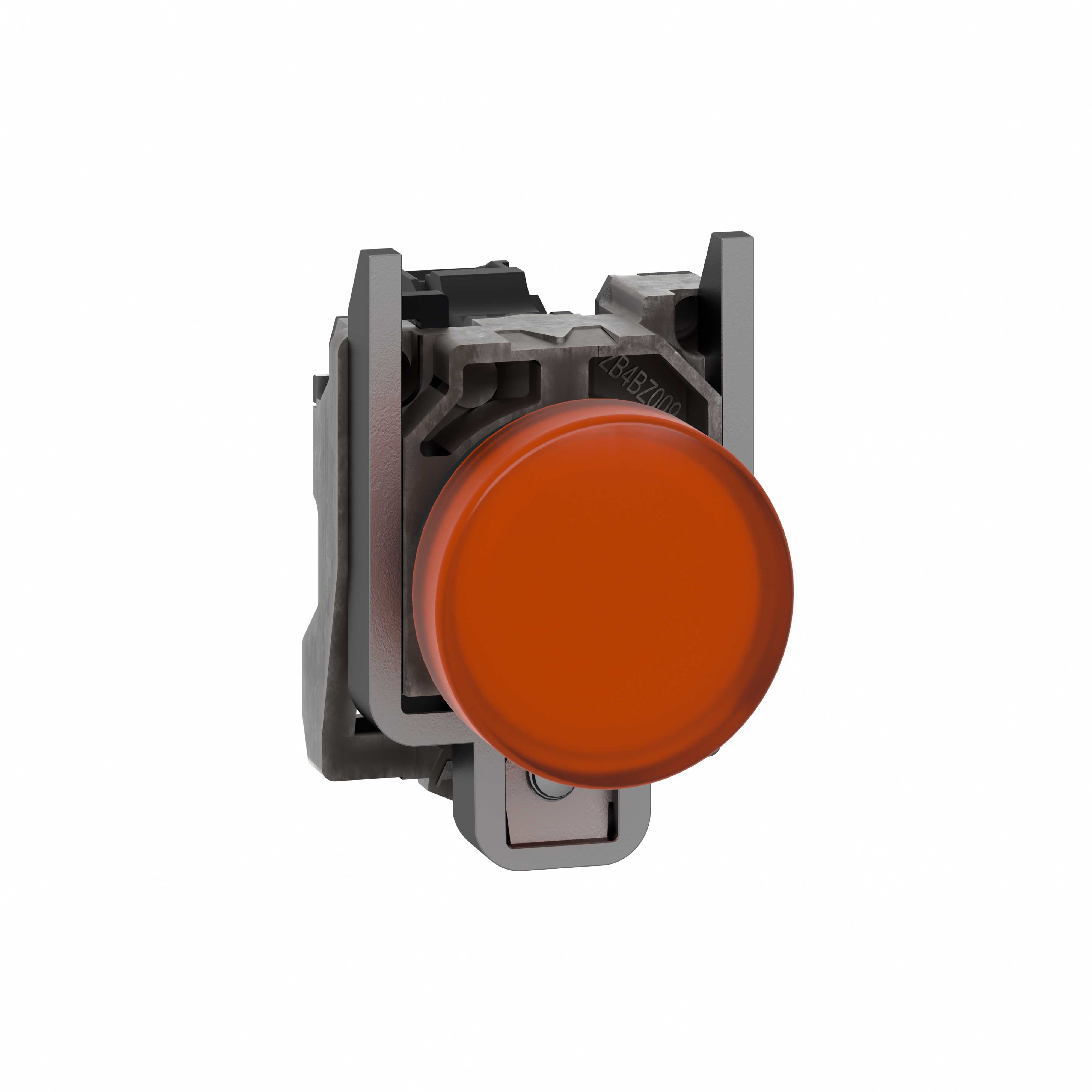 Schneider Electric - Signallampe komplett med LED i oransje farge og 24VAC/DC forsyning