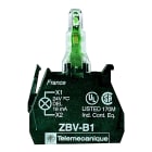 Telemecanique - ZBVB35 LED element grønn 24V, fjær
