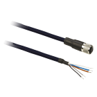 Schneider Electric - PVC skjermet kabel M12 5p,han