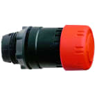 Schneider Electric - Nødstopphode i plast med Ø30 mm sopphode i rød farge med trykk/vri funksjon