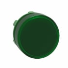 Schneider Electric - Signallampehode i plast for LED med linse i grønn farge