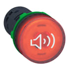 Schneider Electric - Lydgiver med rød LED og enten konstant eller bibbende tone 24V AC/DC