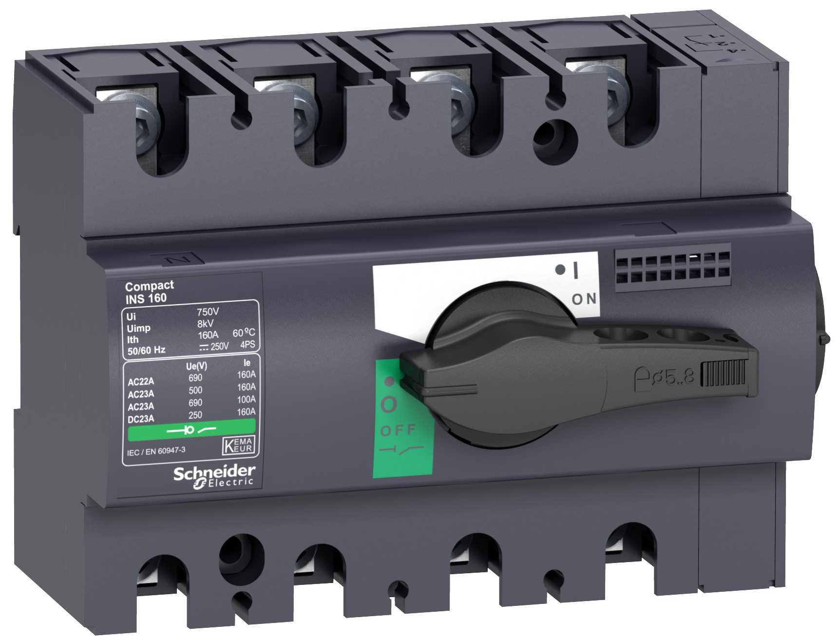 Schneider Electric - LASTBRYTER INS125 4P. 28911  INTERPACT 125A