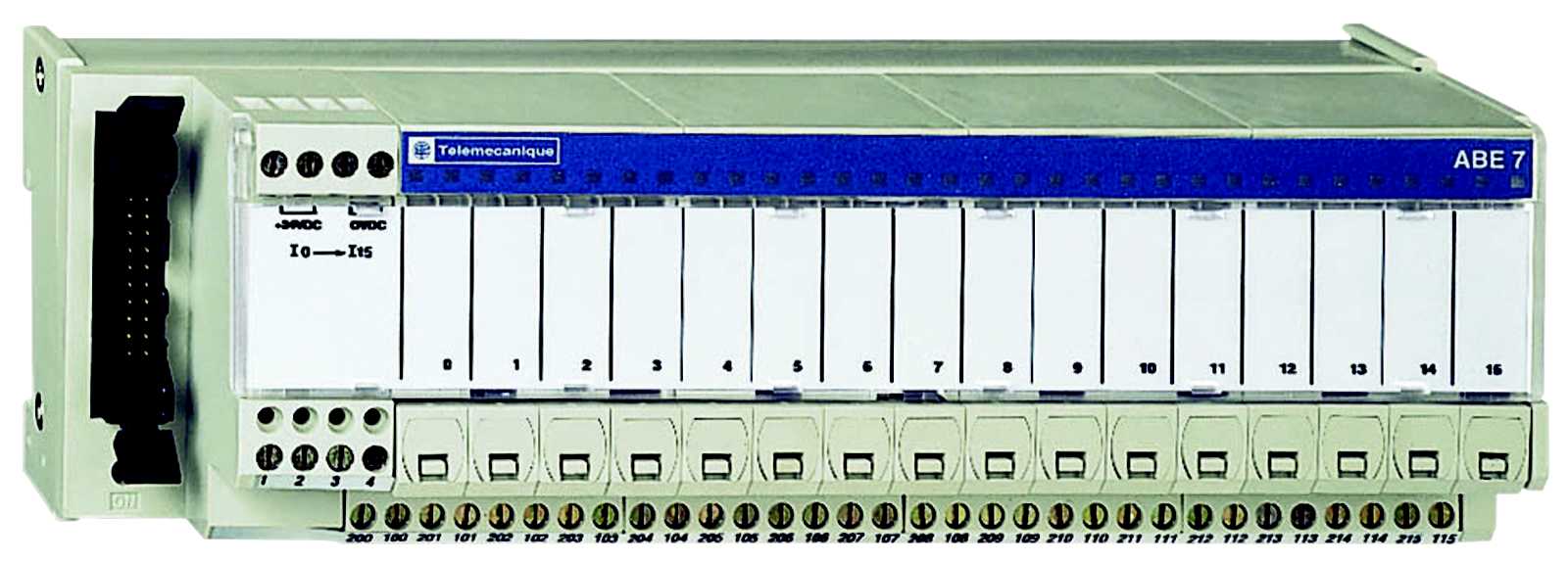 Schneider Electric - ABE7P16T334 16 O, pot.fri, rele 12mm, sikr