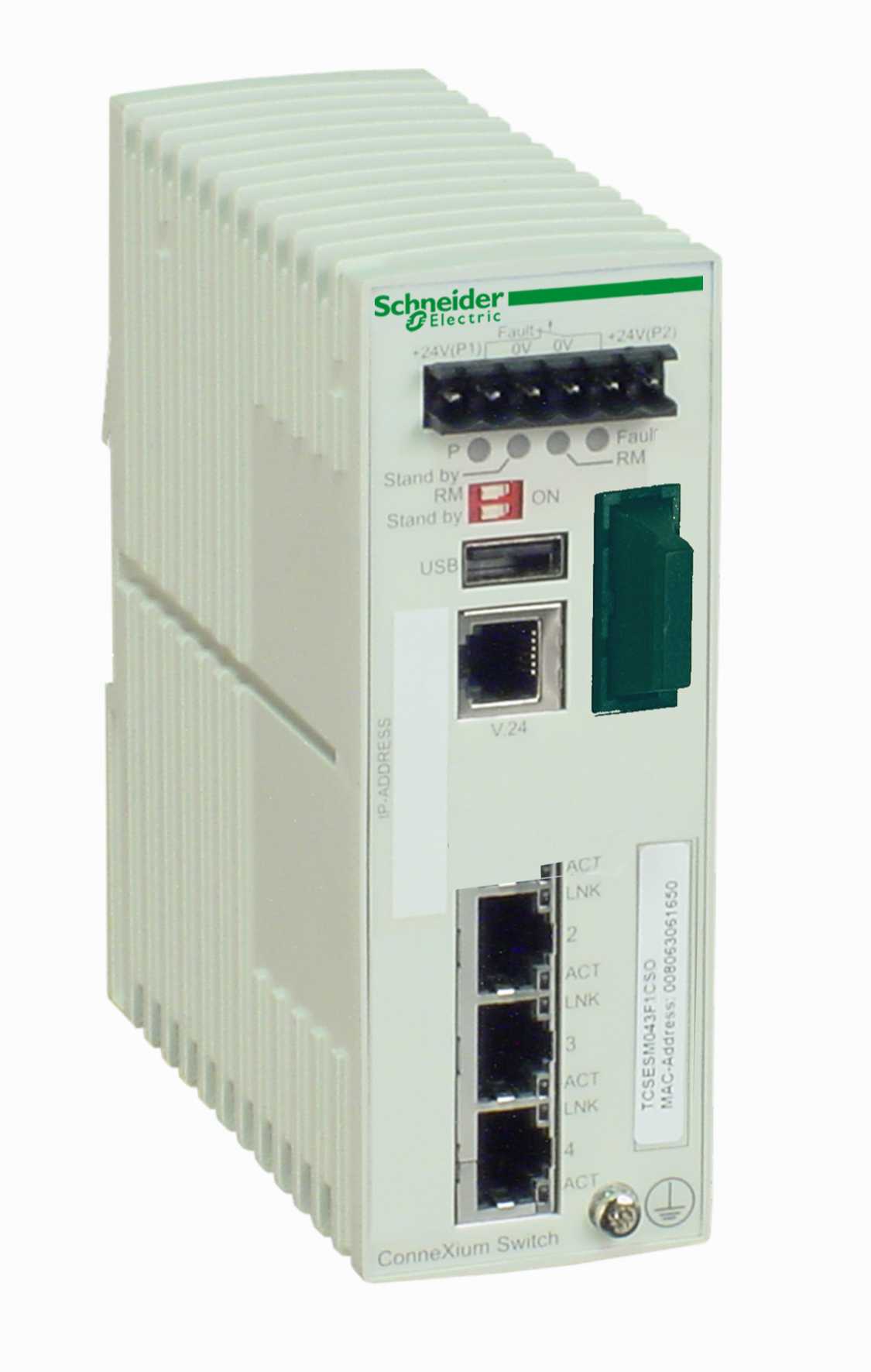 Schneider Electric - TCSESM043F1CS0 Switch 3 10/100TX, 1 100FX-SM