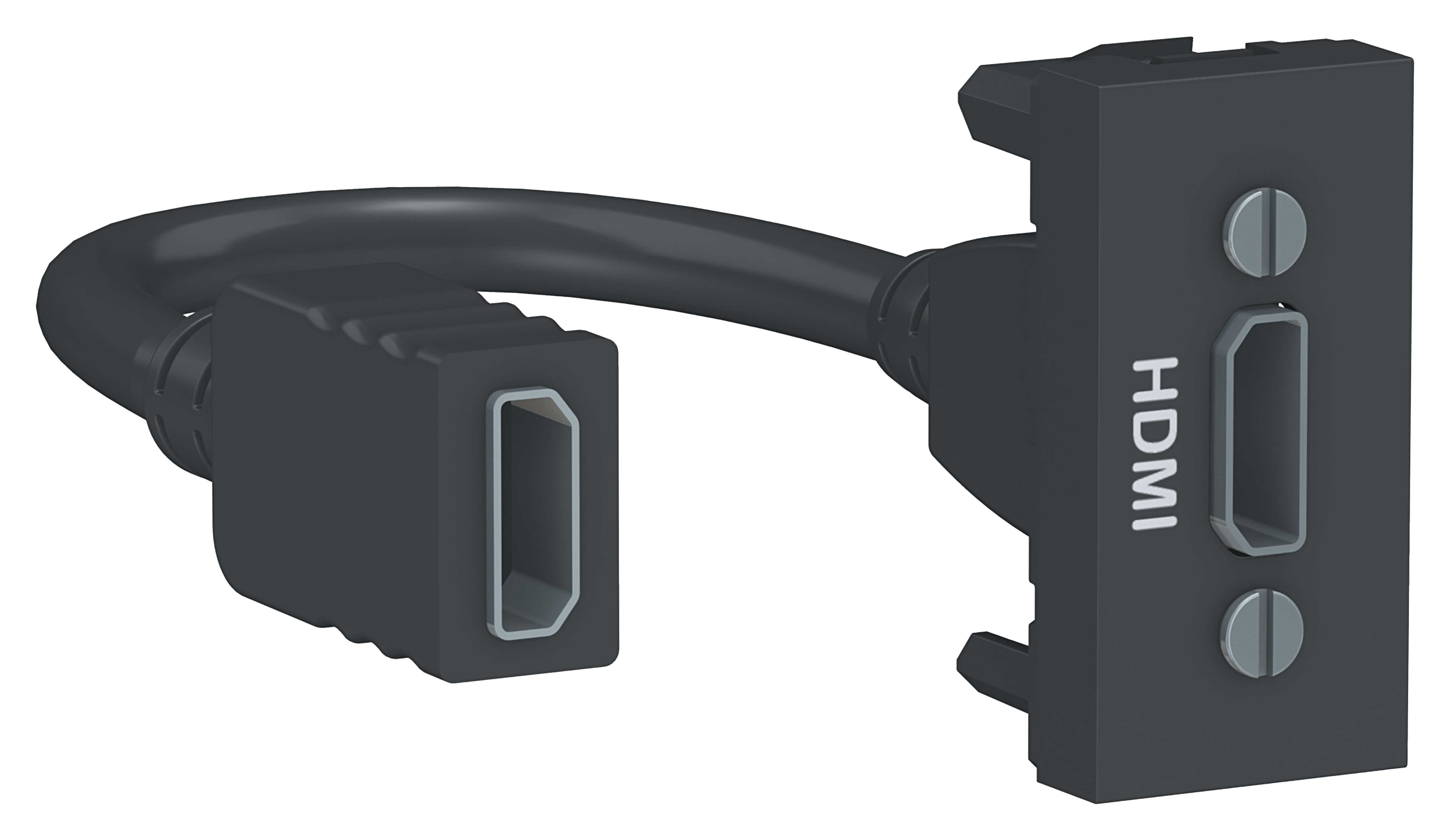 Schneider Electric - HDMI - Antrasitt