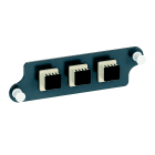 Schneider Electric - Actassi dekkplate med 3xLC dplx MM adapter for fiberpanel