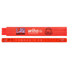 WIHA - Elektriker tommestokk LongLife® 2 m med integrert kabelsnurre for kabler på 3–7 mm