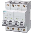 Siemens - Automat 230/400V 25kA, 4-pol, C, 8A, D=70MM, tilkobling 0,75….35mm2, moment 2,5…3Nm