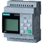 Siemens - LOGO! 12 / 24RCE, logikkmodul, display PS / I / O: 12 / 24VDC / relé, 8 DI (4 AI) / 4 DQ