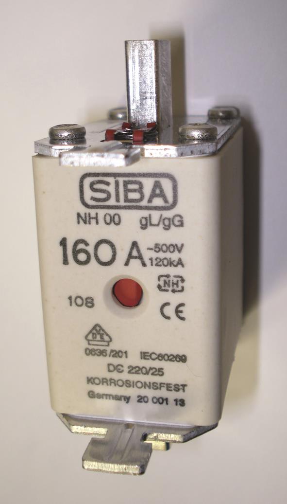 SIBA - Sikring NH000 500V gG 80A