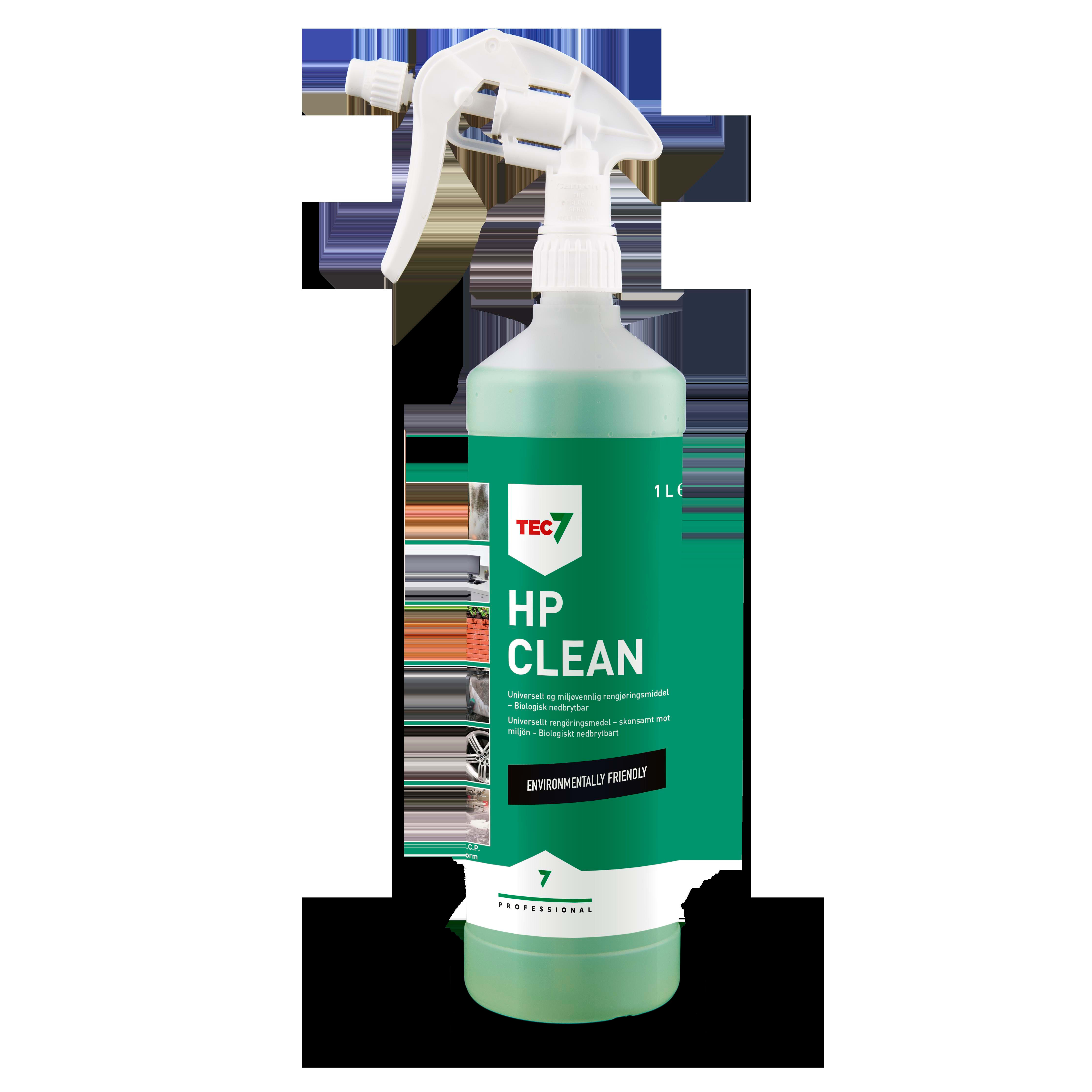 Tec7 - HP CLEAN Universalt rengjøringsmiddel 1 liter sprayflaske