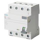 Siemens - Jordfeilbryter type A, momentan, 4-pol, 80A 500MA