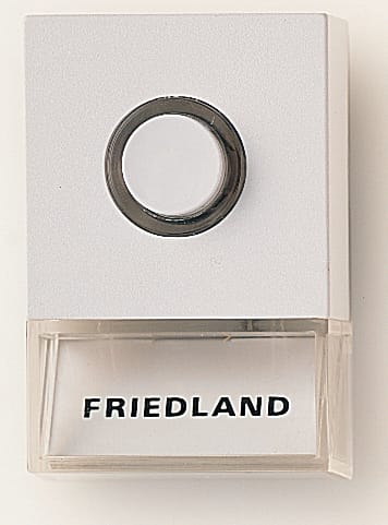Friedland by Honeywell - RINGEKNAPP D723W PUSHLITE HVIT  FRIEDLAND