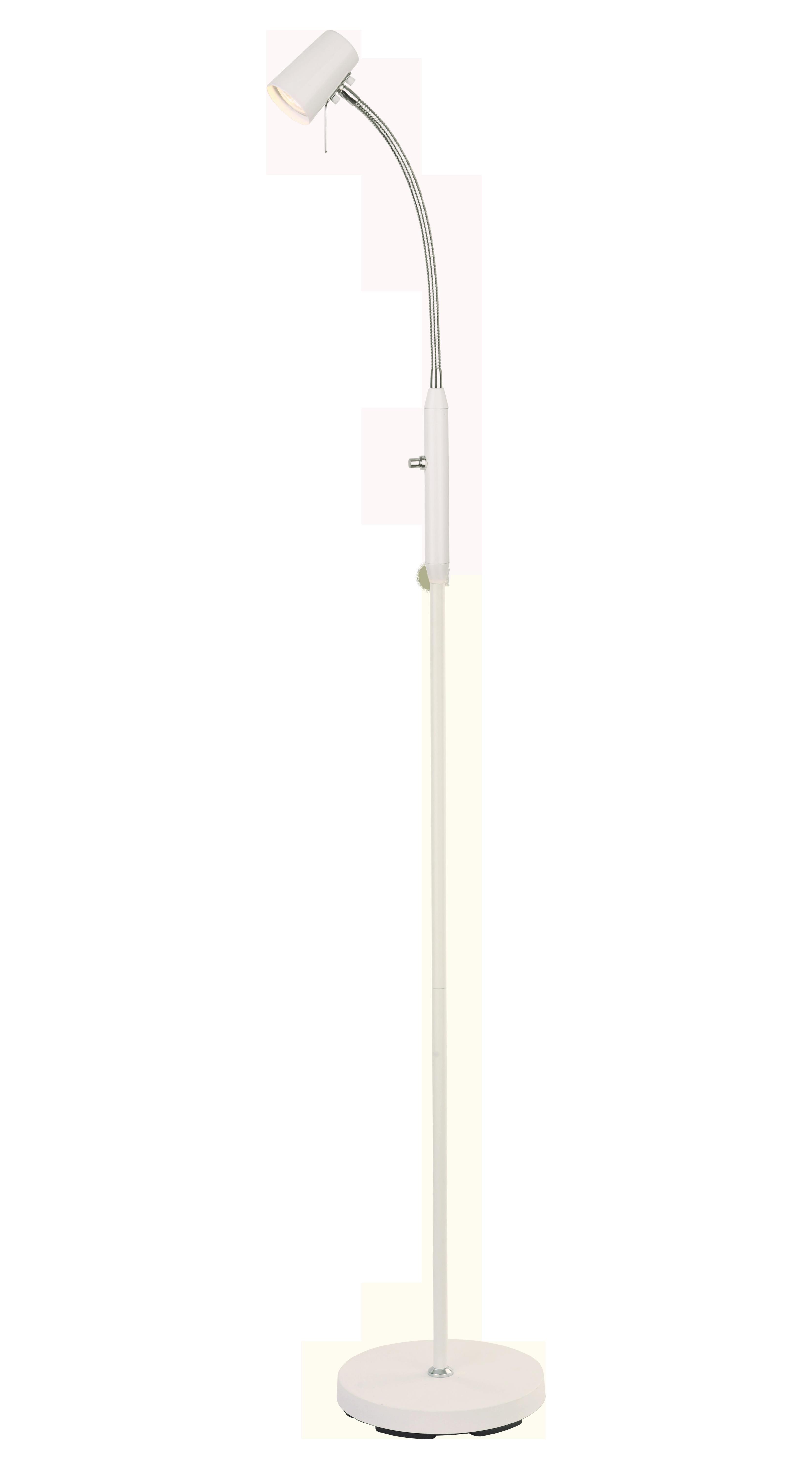 Aneta Lighting - PILOT golvlampe hvit/krom, GU10