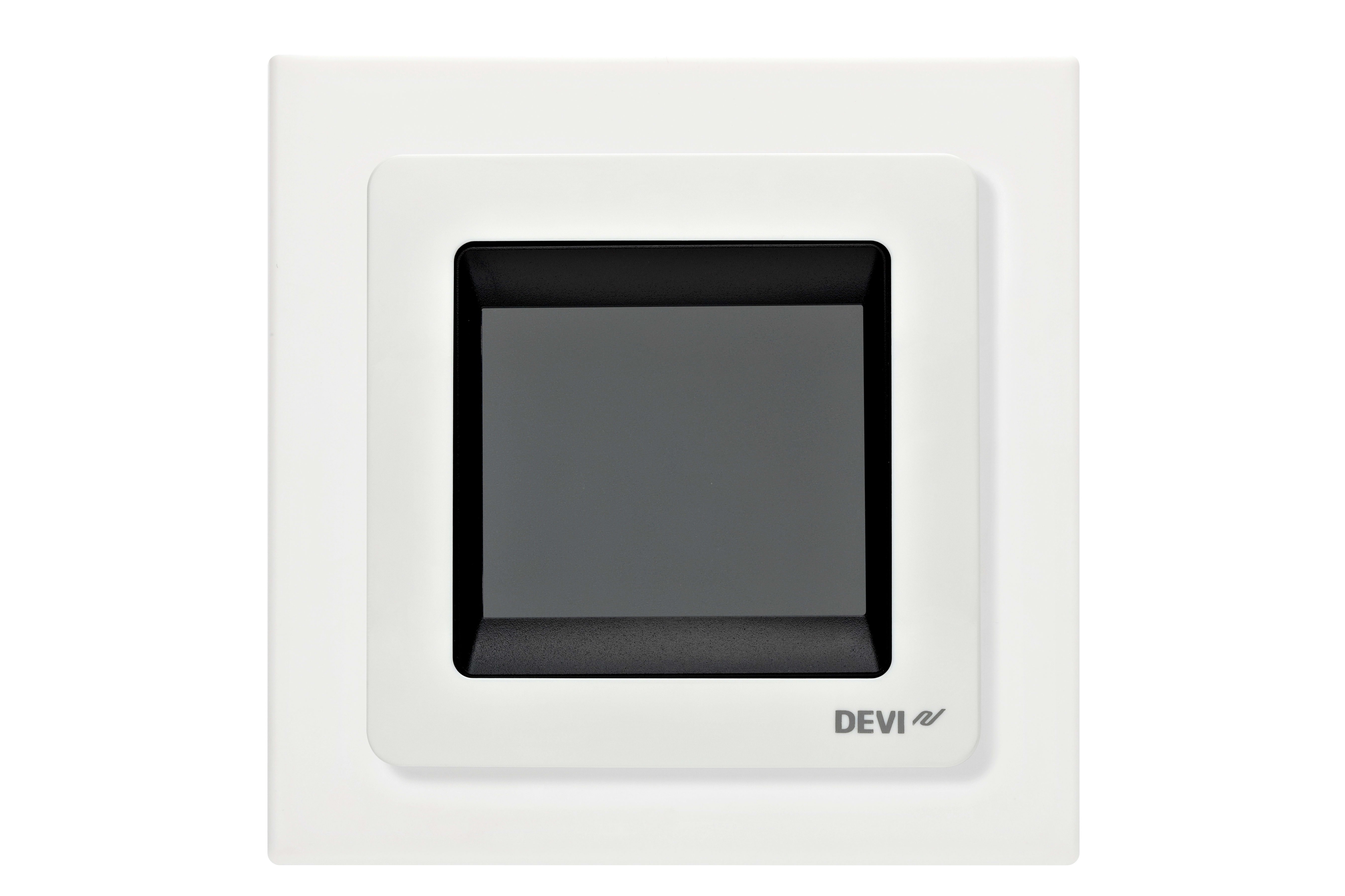 DEVI - DEVIreg Touch med designramme Pure White - RAL 9010