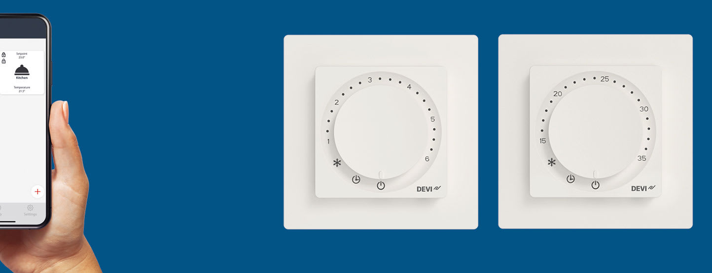 Perfekt timing med nye økodesign termostater fra DEVI